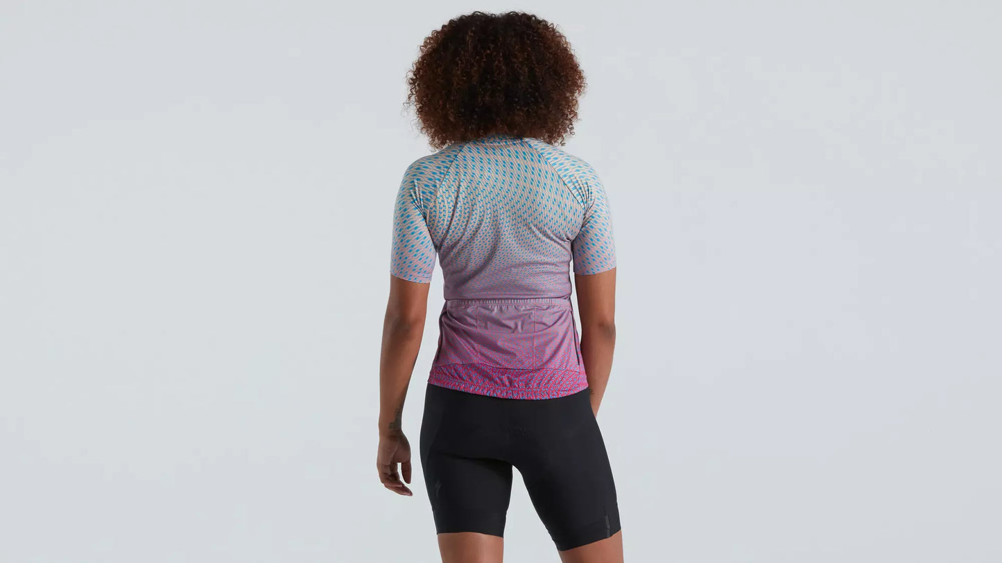 2021 Women's SL Bicycledelics Jersey Ice Papaya