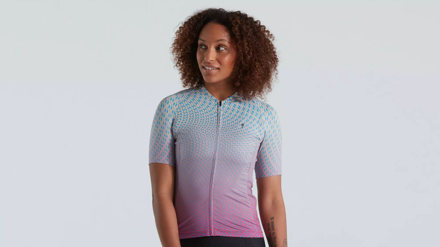 2021 Women's SL Bicycledelics Jersey Ice Papaya