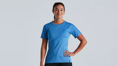 Women's Trail Air Short Sleeve Jersey - Sky Blue