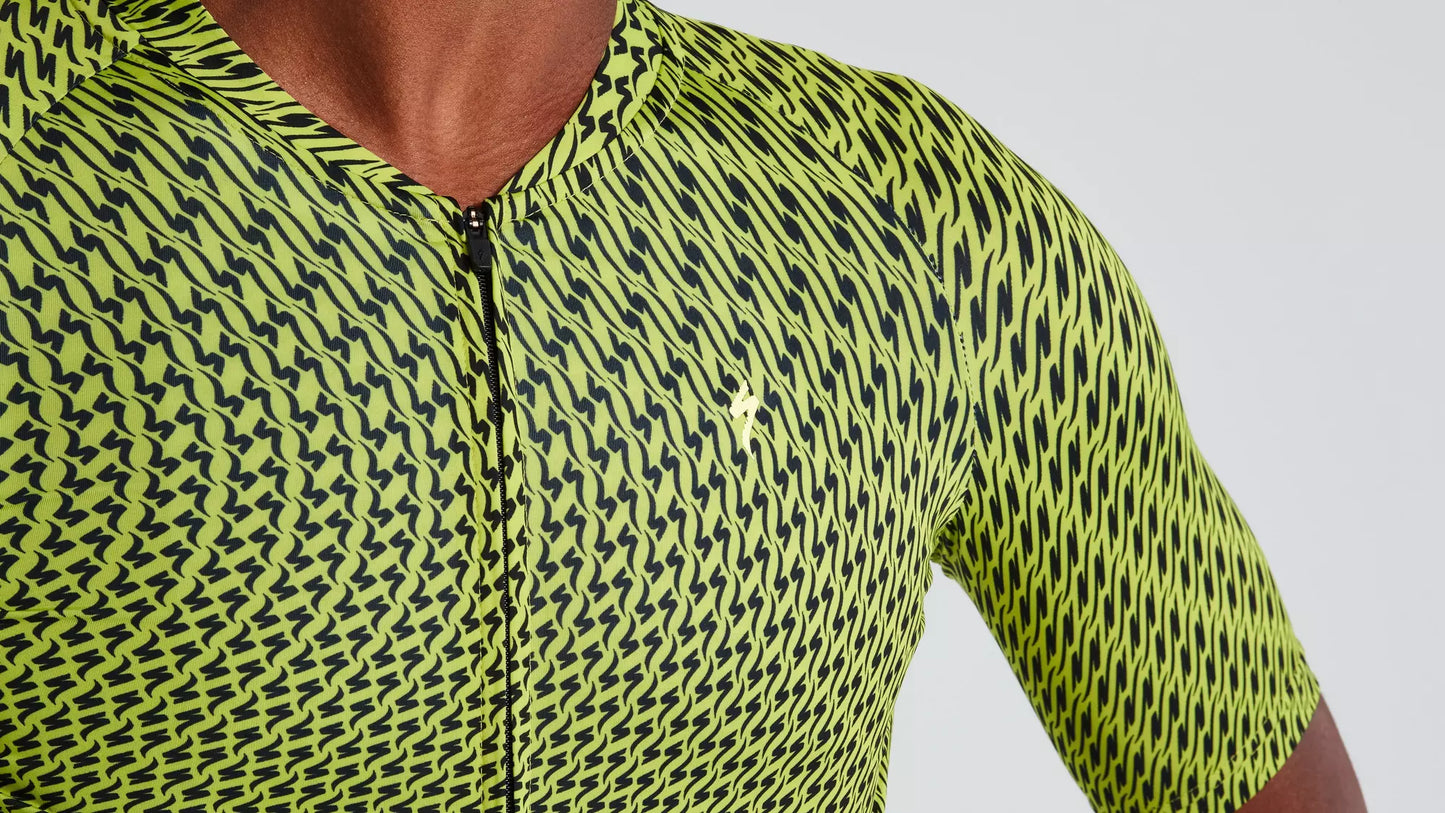 Men's SL Bicycledelics Jersey Hyper Green