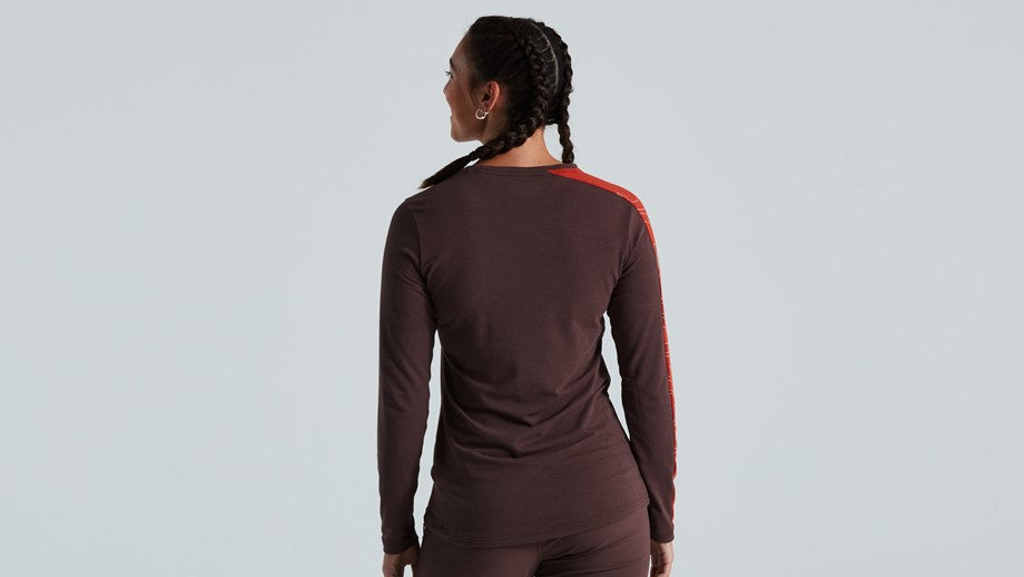 Trail-Series Jersey LS WMN - Cast Umber