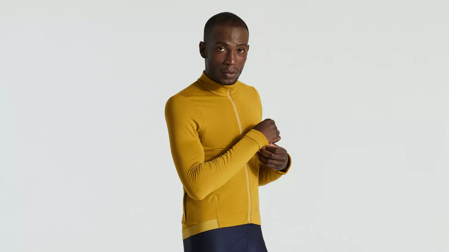 Men's Prime Power Grid Long Sleeve Jersey - Harvest Gold